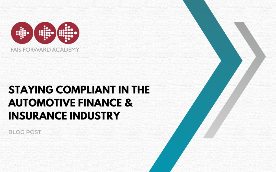 Staying Compliant in the Automotive Finance & Insurance Industry
